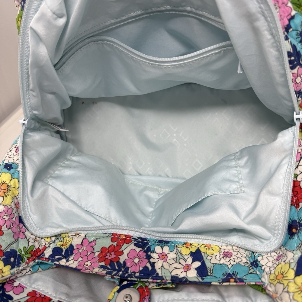 Vera Bradley Shoulder Bag Triple Compartment Far Out Floral Quilted Purse Boho - Picture 10 of 14
